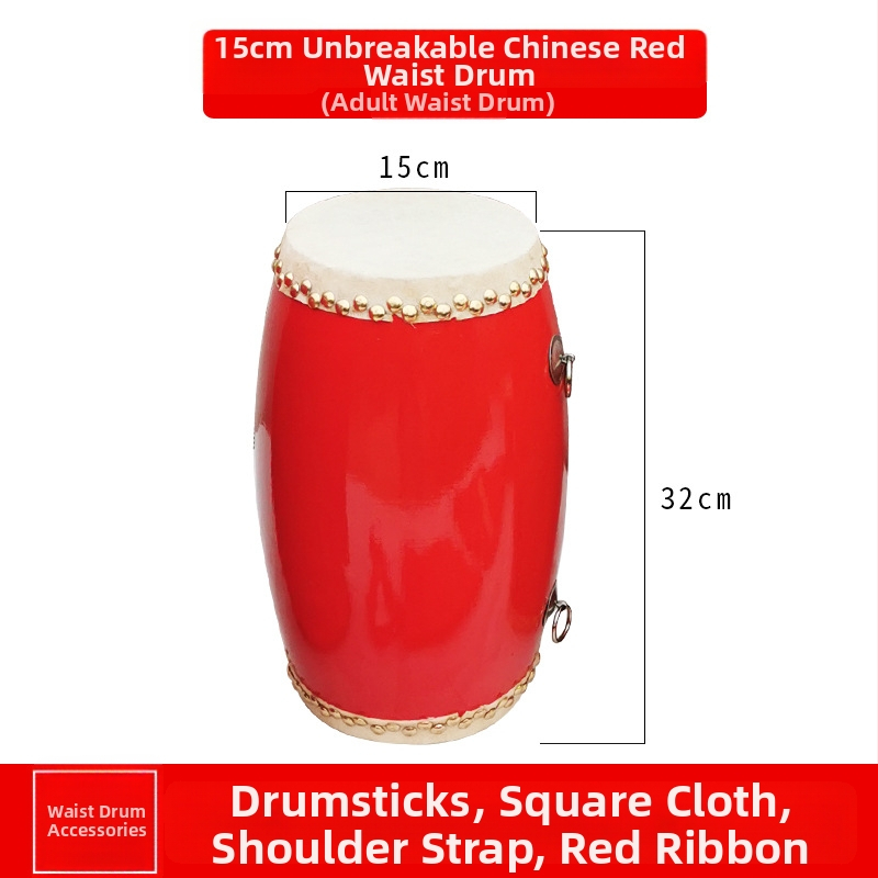 Τύμπανο μέσης από φτελιά, ανθεκτικό, για παιδιά, μαθητές και ενήλικες, συσκευασμένο σε χαρτόνι