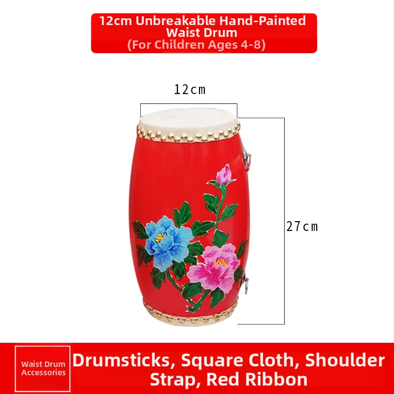 Τύμπανο μέσης από φτελιά, ανθεκτικό, για παιδιά, μαθητές και ενήλικες, συσκευασμένο σε χαρτόνι