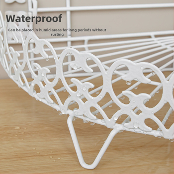 3-επίπεδο γωνιακό ράφι από σίδηρο, χωρίς διάτρηση, για κουζίνα και μπάνιο