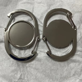 S-oblik karabiner od legure, nosivost 10 kg, otisnut logotip, mogućnost prilagodbe