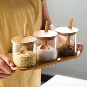 Autonomy Üveges fűszer-tartó, vízmentesen záródó, erősen vastagított kivitel, alkalmas szilárd fűszerekhez, logónyomás elérhető