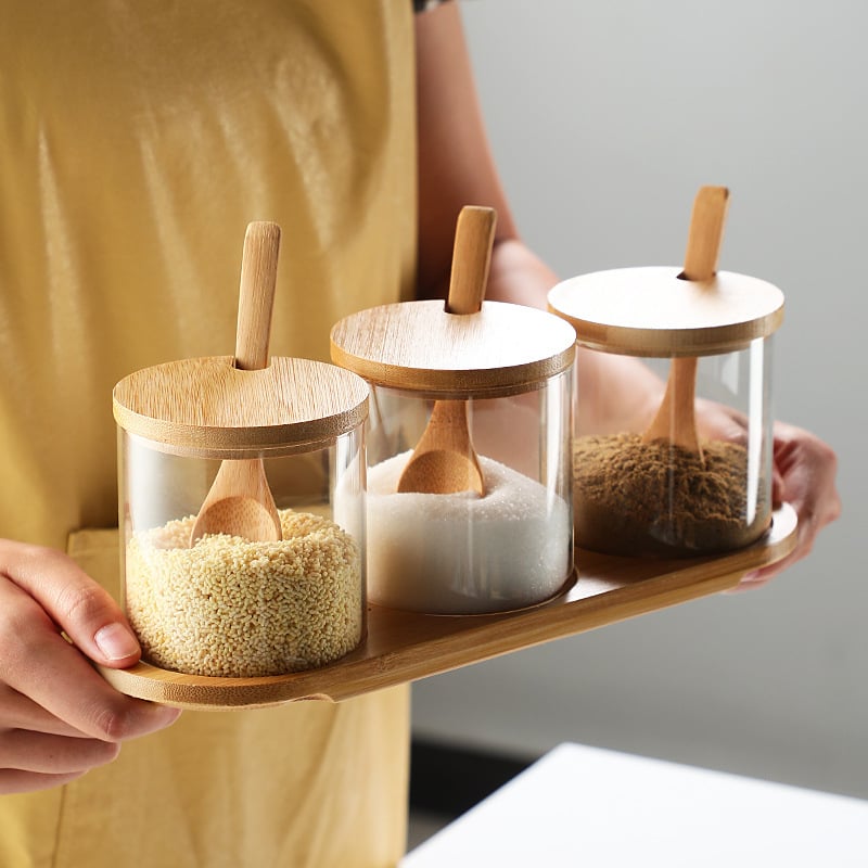 Autonomy Üveges fűszer-tartó, vízmentesen záródó, erősen vastagított kivitel, alkalmas szilárd fűszerekhez, logónyomás elérhető