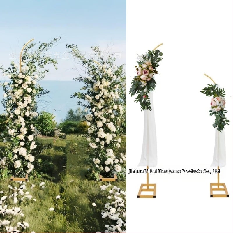 Железна аркова рамка за сватбен фон с балони, картонена опаковка, не е внос, предназначена за сватби