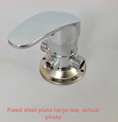 Sprchový miešací ventil pre solárny ohrievač vody – Typ A zliatina, malý Tee; prevádzkový tlak 10; teplota teplej vody 100°C; prietok výstupu 10; použitie: umývadlo