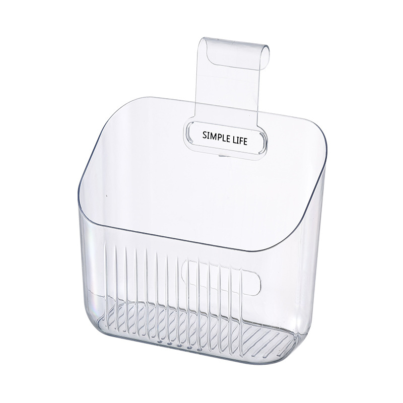 Πλαστική κουζίνας τοίχική μονάδα αποθήκευσης για τζίντζερ, σκόρδο και φρέσκα κρεμμυδάκια· εγκατάσταση χωρίς τρύπες· 1 επίπεδο· πολλαπλών χρήσεων· μοντέλο 2305241