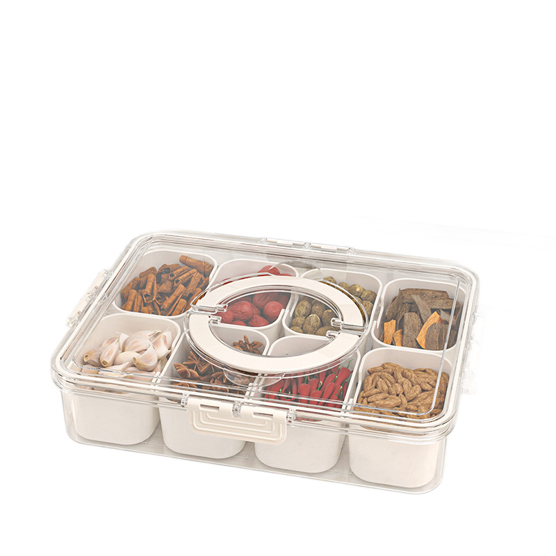Хранителна кутия за съхранение Yiyigou, PET, с разделени отделения, запазва свежестта, плътно затваряне
