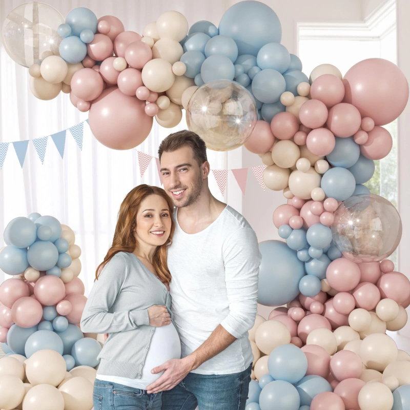 Balon-girlanda luka – dekorativni baloni, kružni oblik, karikaturni uzorak, materijal: latex/aluminijski film, pogodna za rođendane i proslave