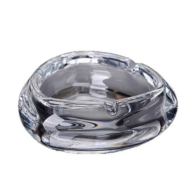Pepeljara od kristalnog stakla, hotelski stil, vrhunska kvaliteta, jednostavan dizajn (Materijal: Staklo; Marka: Deli Glass; Kutija: 48 kom.; Logo: Može se otisnuti; Stil: Jednostavan)