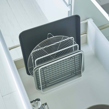 Liheng Μεταλλικό ράφι κουζίνας για δίσκους κοπής και ταψιά — Πολυλειτουργικό, Μετακινούμενο, Χωρίς εγκατάσταση, Ιαπωνικού στυλ, Για τον πάγκο