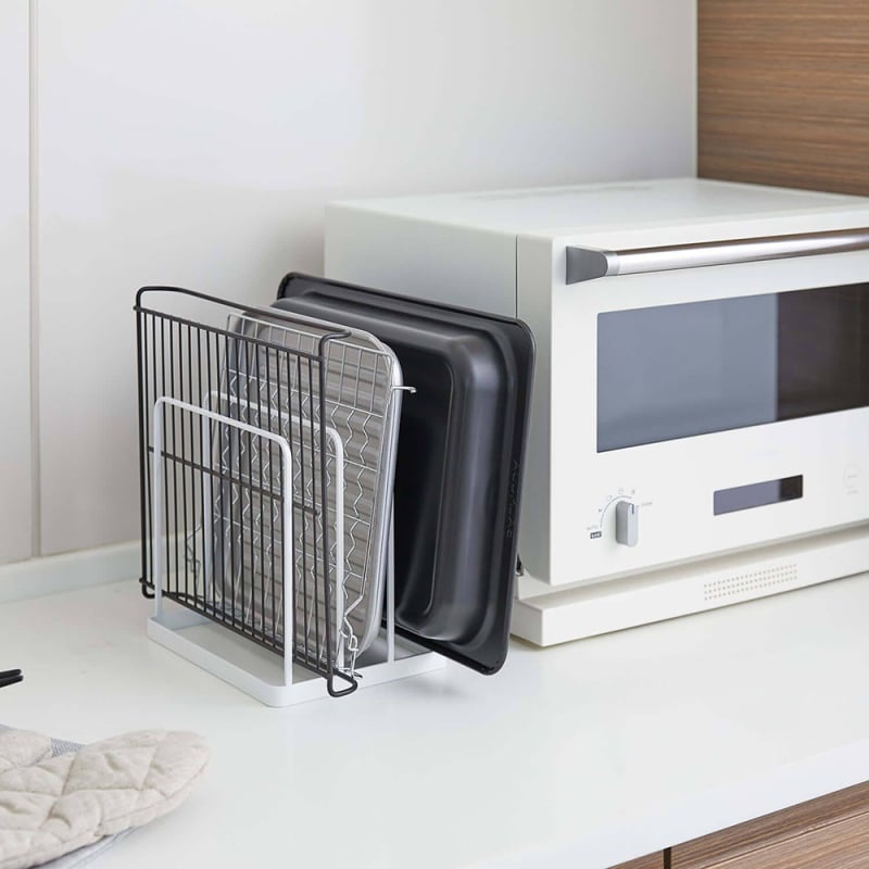 Liheng Μεταλλικό ράφι κουζίνας για δίσκους κοπής και ταψιά — Πολυλειτουργικό, Μετακινούμενο, Χωρίς εγκατάσταση, Ιαπωνικού στυλ, Για τον πάγκο