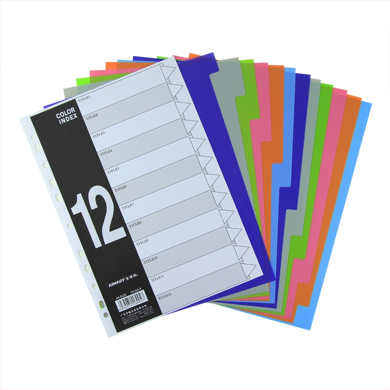 Kindeli T012A-P PP unutarnje stranice za fascikle s rupama 2/3/4, 12 listova