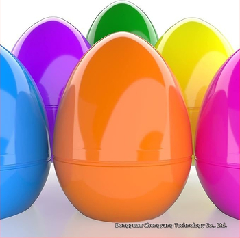 Plastové veľkonočné vajíčko - hračka s otvoriteľným Gashapon škrupinou, vstrekované, prispôsobiteľné, tlač loga k dispozícii, darček vhodný