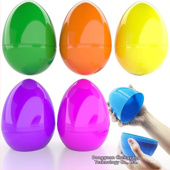 Plastové veľkonočné vajíčko - hračka s otvoriteľným Gashapon škrupinou, vstrekované, prispôsobiteľné, tlač loga k dispozícii, darček vhodný