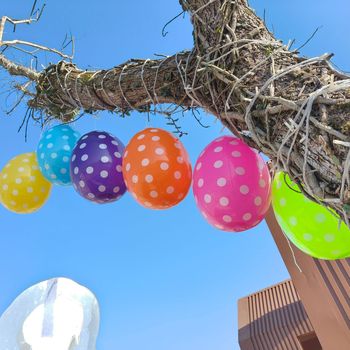 Napuhana uskršnja jaja za vanjsku upotrebu – viseća dekoracija za dvorište, plastika, otisak logotipa, Zhiyue