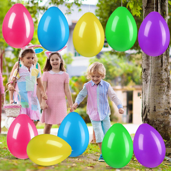 Napuhana uskršnja jaja za vanjsku upotrebu – viseća dekoracija za dvorište, plastika, otisak logotipa, Zhiyue
