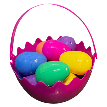 DIY komplet za ukrašavanje Uskršnjih jaja s plastičnim košaricom, injekcijsko oblikovanje, 138 g, bez loga