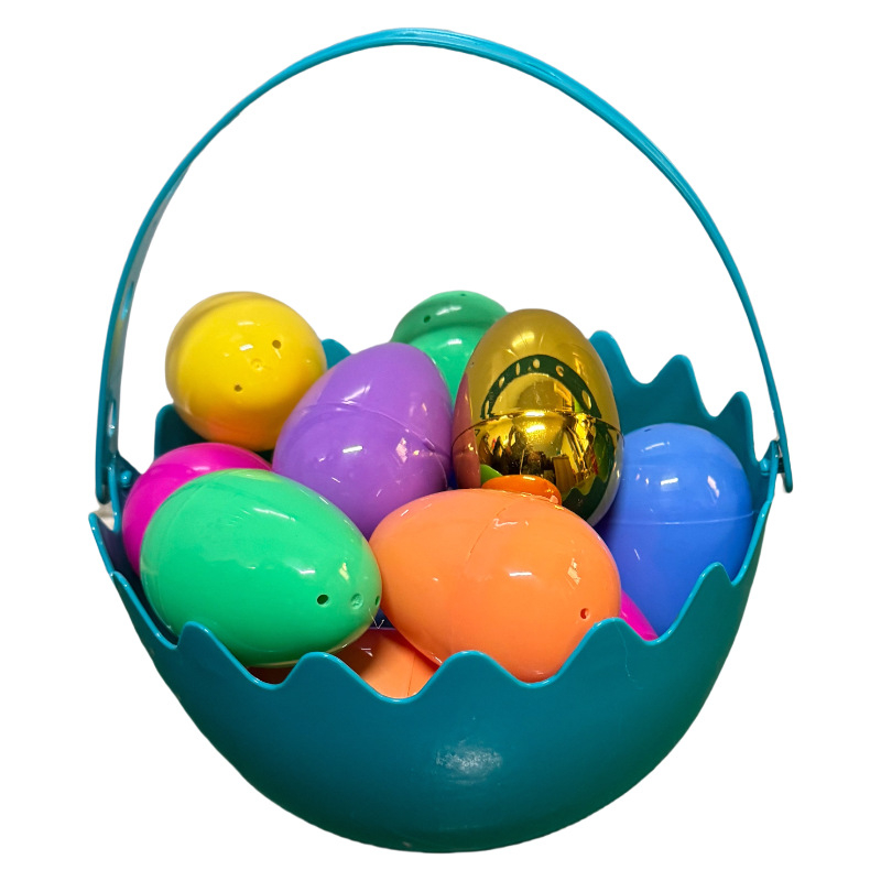 DIY komplet za ukrašavanje Uskršnjih jaja s plastičnim košaricom, injekcijsko oblikovanje, 138 g, bez loga