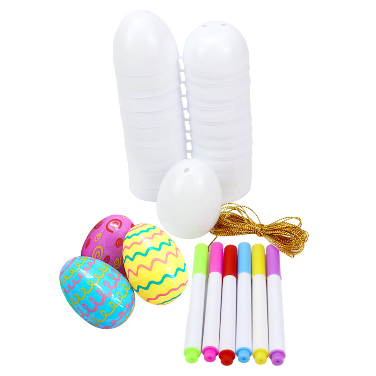 24-djelni DIY set obojenih velikonočnih jaja za djecu – plastična jaja, ubrizgano oblikovanje, mogućnost prilagodbe, tiskanje logotipa, brend bigbagtoys, kategorija: Uskršnja jaja