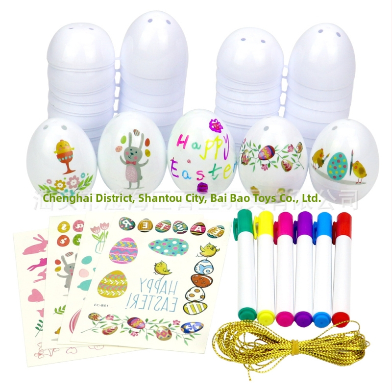 24-djelni DIY set obojenih velikonočnih jaja za djecu – plastična jaja, ubrizgano oblikovanje, mogućnost prilagodbe, tiskanje logotipa, brend bigbagtoys, kategorija: Uskršnja jaja