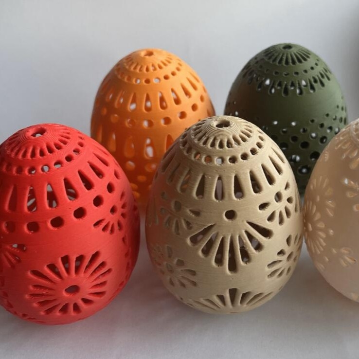 Πασχαλινό κούφιο αυγό διακοσμητικό – PLA, Σκανδιναβικό στυλ, 3D Εκτύπωση, μάρκα Senmeng