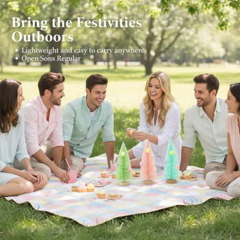 Uskrsni drveni ukras s jajetom – ručna izrada, prilagodljivo, mogućnost tiska logotipa (Materijali: PP jaja, drvena podloga, metalna konstrukcija)