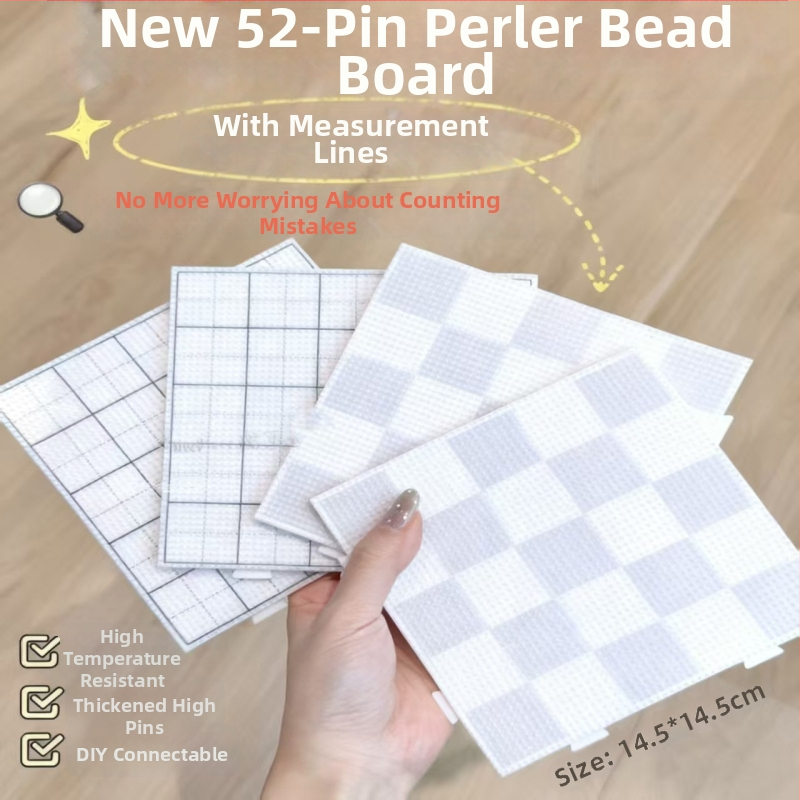 Doska na korálky so 52 a 104 kolíkmi, tepelne odolná, vyrytá, proti popáleniu a deformáciámodolná