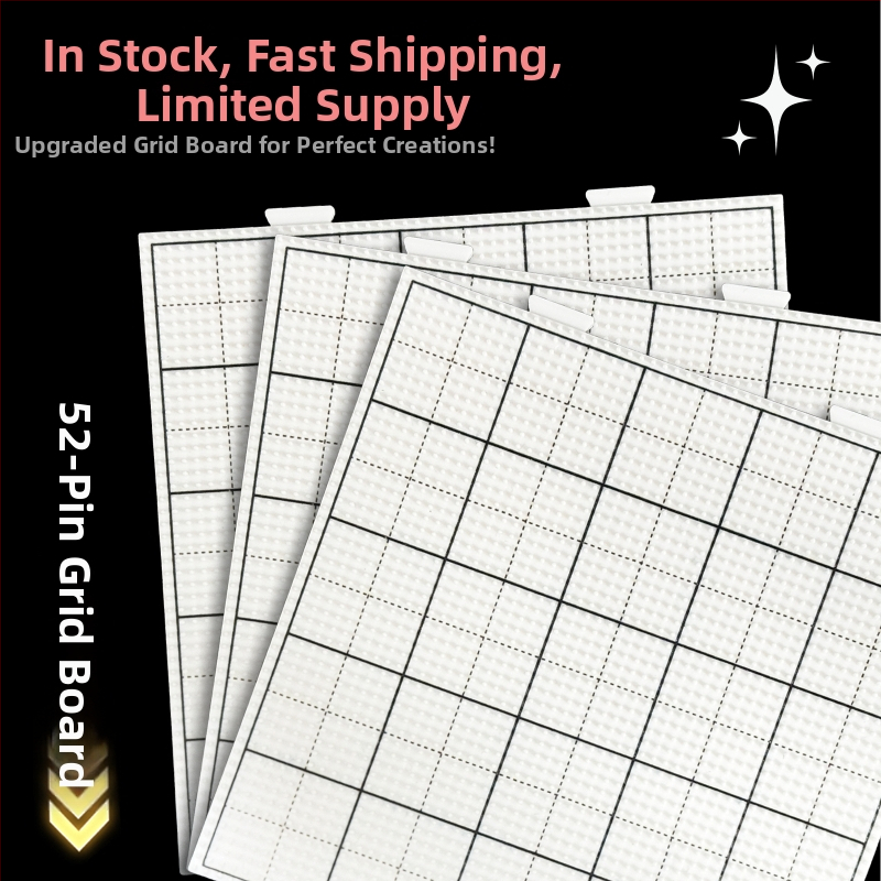 Doska na korálky so 52 a 104 kolíkmi, tepelne odolná, vyrytá, proti popáleniu a deformáciámodolná