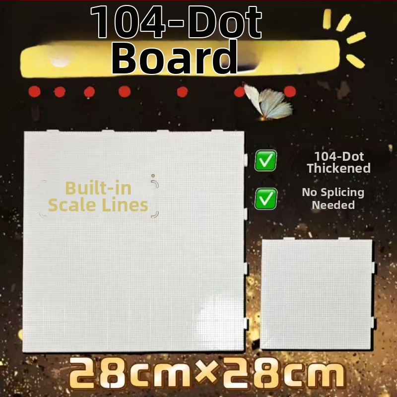 Doska na korálky so 52 a 104 kolíkmi, tepelne odolná, vyrytá, proti popáleniu a deformáciámodolná