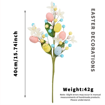 Uskrsni ukras: grančica jaja – ručno izrađeno, pjenu materijal, otisnuti logo, poklon