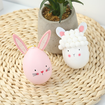 Uskrsni dekorativni viseći privjesak: zeko ukras, DIY uskršnja jaja, materijal PS, tehnika blow molding, brend Ring sheng