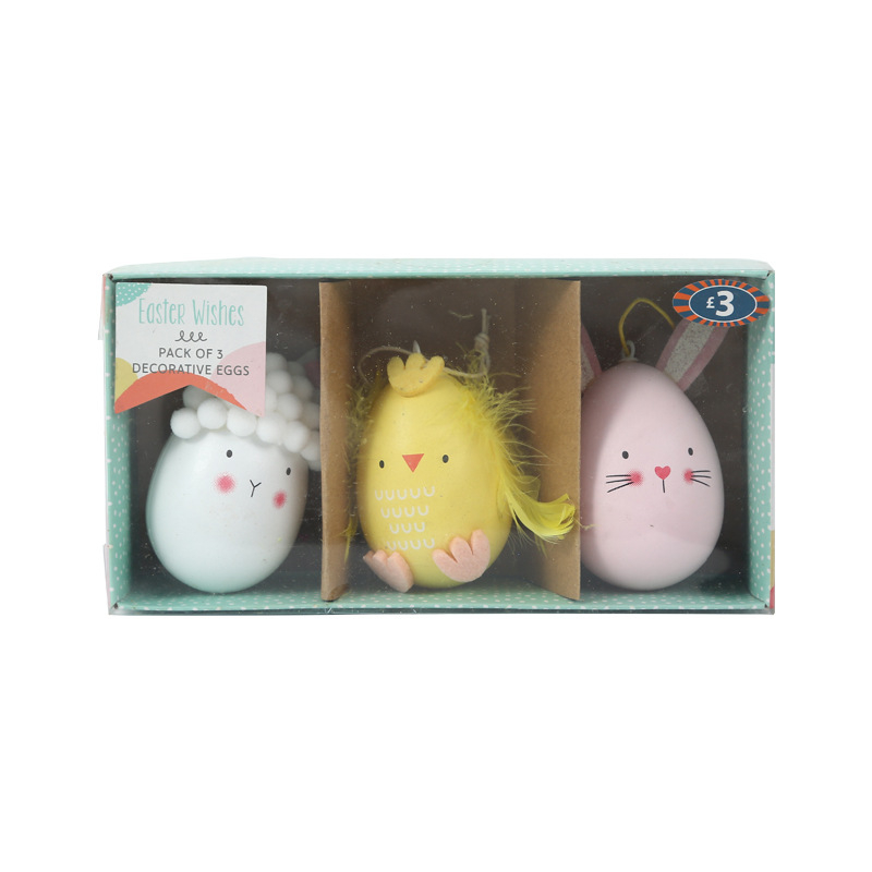 Uskrsni dekorativni viseći privjesak: zeko ukras, DIY uskršnja jaja, materijal PS, tehnika blow molding, brend Ring sheng