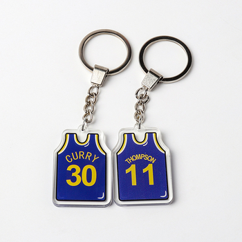 Ключодържател за баскетболни фенове с висулка на екип (Материал: Пластмаса + Метал; Персонализация: Да; Печатано лого: Да; Спорт: Баскетбол)