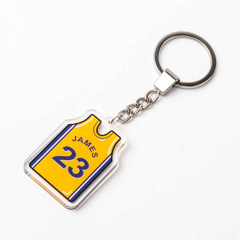 Ключодържател за баскетболни фенове с висулка на екип (Материал: Пластмаса + Метал; Персонализация: Да; Печатано лого: Да; Спорт: Баскетбол)