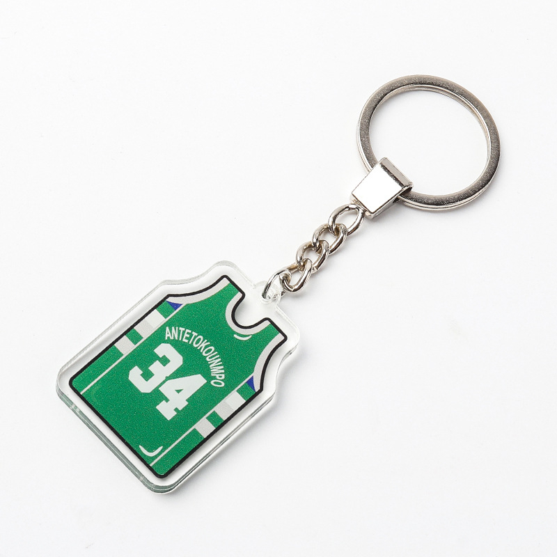 Ключодържател за баскетболни фенове с висулка на екип (Материал: Пластмаса + Метал; Персонализация: Да; Печатано лого: Да; Спорт: Баскетбол)