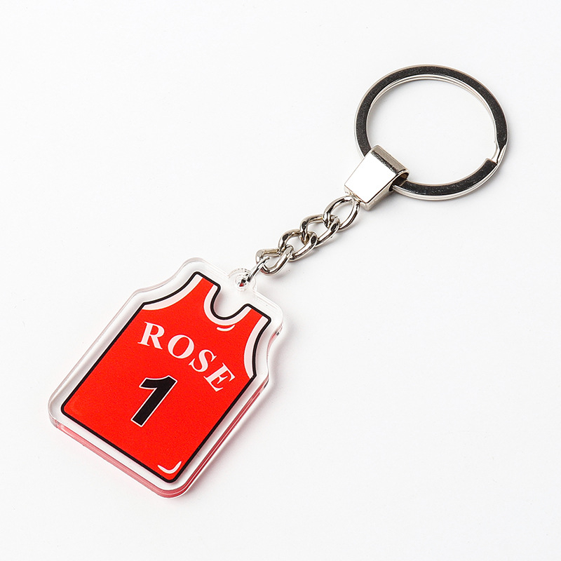 Ключодържател за баскетболни фенове с висулка на екип (Материал: Пластмаса + Метал; Персонализация: Да; Печатано лого: Да; Спорт: Баскетбол)