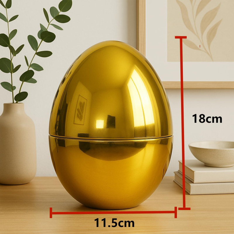 Ou de Paște din plastic cu coajă electroplacată, personalizabil, imprimare logo disponibil, cadou