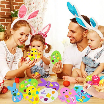 Plastično uskrsno jaje za DIY puzzle i privjesak s naljepnicama (Materijal: plastika; Uvoz: Ne; Dar: Ne; IP dozvola: Ne; Kategorija: Uskrsno jaje)