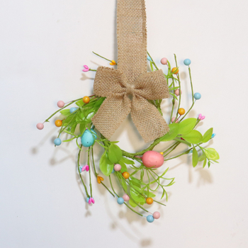 Πασχαλινό στεφάνι αυγού από αφρό και μεταξωτά φύλλα; κατασκευή τεχνητή με μηχανήματα; διαμόρφωση διαθέσιμη; μάρκα Qingdao Runhui