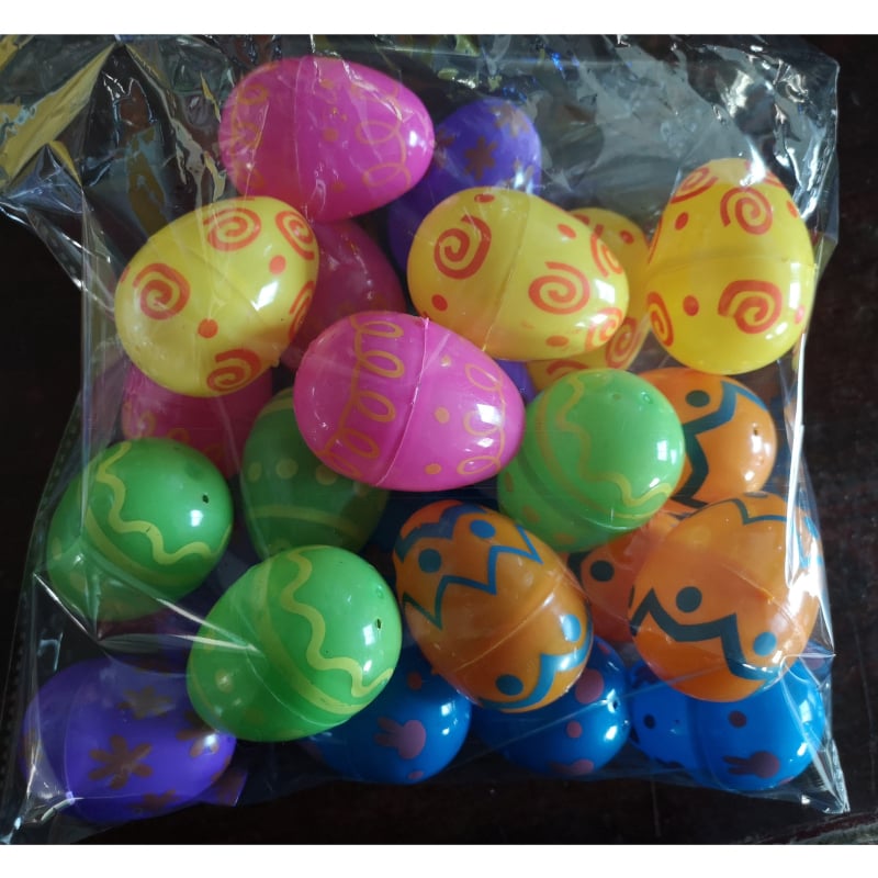 Κάψουλα Πασχαλινών Αυγών – πλαστικό κέλυφος, ανοιγόμενος γκασάπον, εκτυπωμένο λογότυπο, μάρκα New Jiangnan