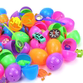 Πλαστικά παιχνίδια αυγών Πάσχα με ανοιγόμενες φιγούρες δεινοσαύρων σε κάψουλες, 60 τεμάχια, εκτυπωμένο λογότυπο, μάρκα bigbagtoys