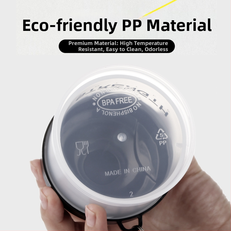 Φορητό κυλινδρικό κουτί σκόνης PP με χωνί για πρωτεϊνική σκόνη, 95 g, 60 τεμάχια ανά συσκευασία