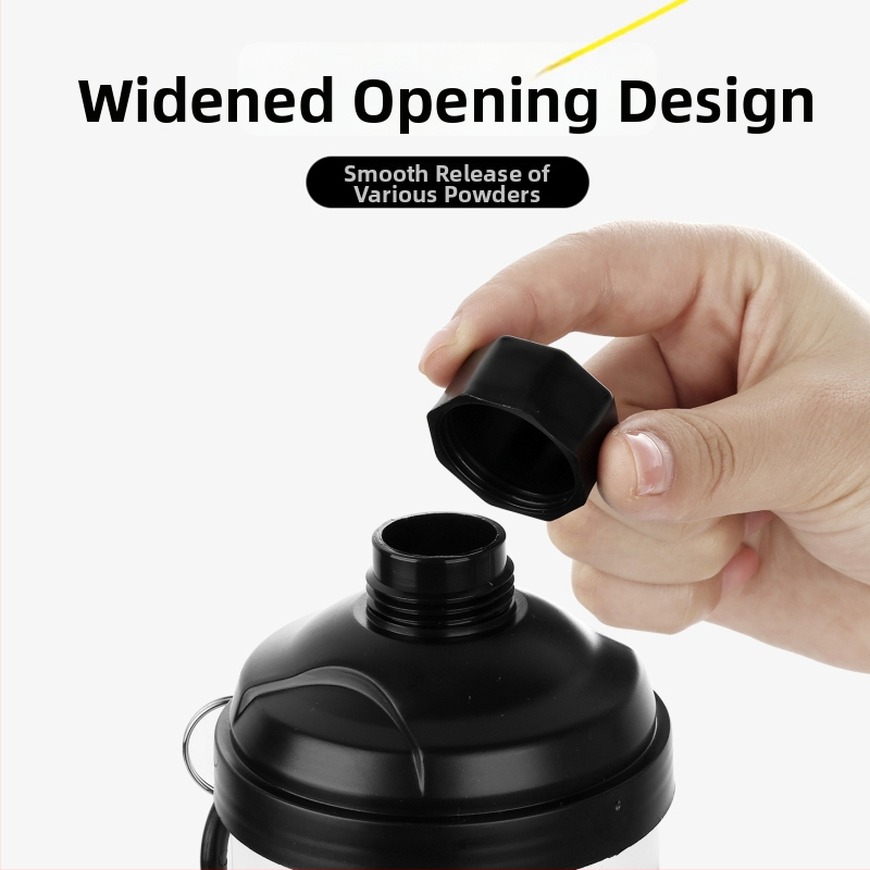 Φορητό κυλινδρικό κουτί σκόνης PP με χωνί για πρωτεϊνική σκόνη, 95 g, 60 τεμάχια ανά συσκευασία