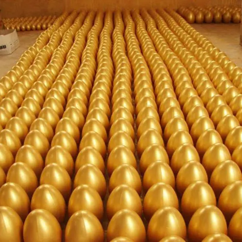 Gipsko jaje, odliveno od gipsa; dekorativno obojano jaje; kategorija proizvoda: Obojeno jaje; uvoz: Ne