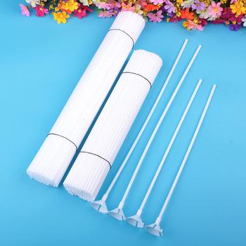 Set štapića za balone 40 cm, bijeli, visoko kvalitetan novi materijal