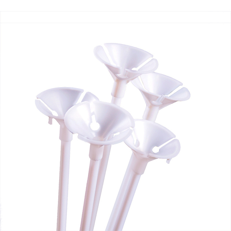 Set štapića za balone 40 cm, bijeli, visoko kvalitetan novi materijal