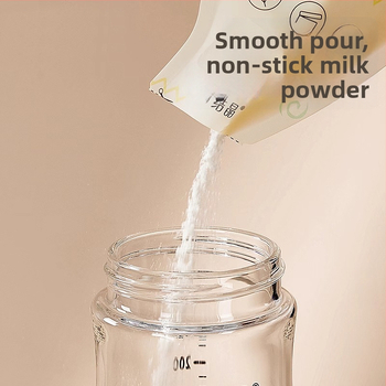 Geantă de depozitare a laptelui praf, de unică folosință, portabilă, etanșă pentru prospețime, 50 g PET+PE