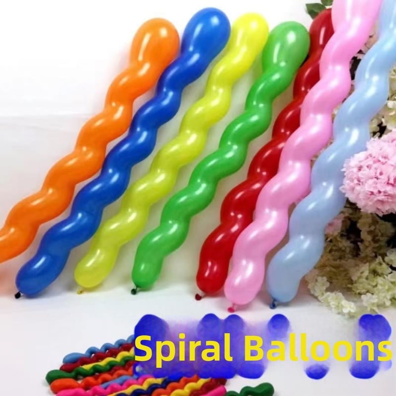 Μπαλόνι από λατέξ με παχυμένο σπειροειδή σχέδιο, σχέδια δράκο-μπάλου και κυματιστές φόρμες σε στυλ μαγικών λωρίδων