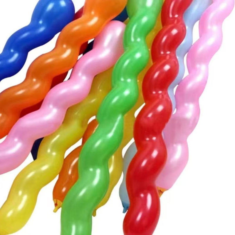 Μπαλόνι από λατέξ με παχυμένο σπειροειδή σχέδιο, σχέδια δράκο-μπάλου και κυματιστές φόρμες σε στυλ μαγικών λωρίδων