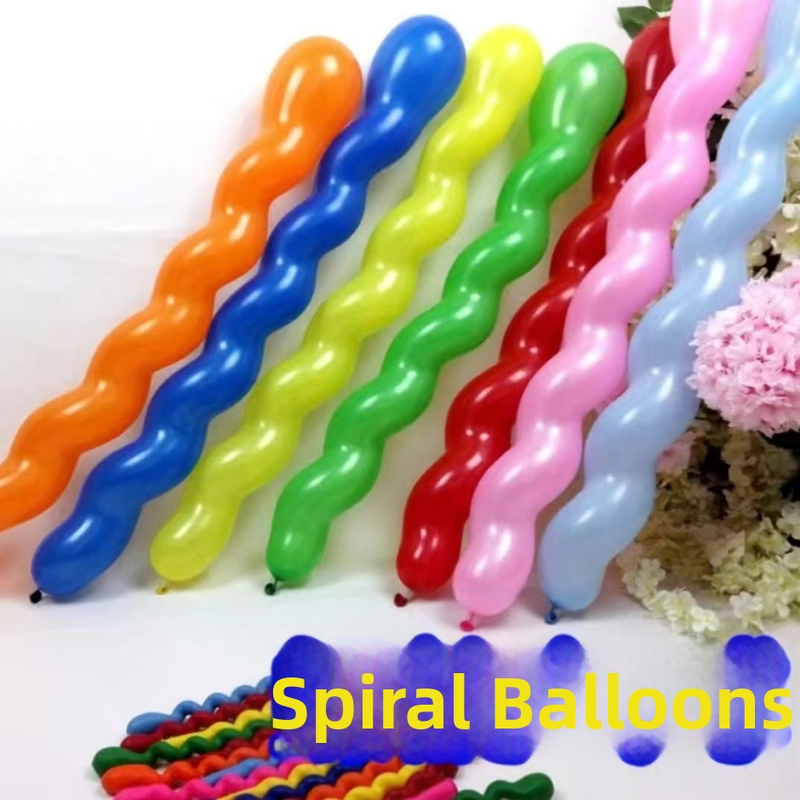 Μπαλόνι από λατέξ με παχυμένο σπειροειδή σχέδιο, σχέδια δράκο-μπάλου και κυματιστές φόρμες σε στυλ μαγικών λωρίδων