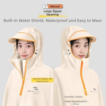 Αδιάβροχο Oxford για μοτοσικλέτα/ηλεκτρικό σκούτερ – ενιαίο μακρύ σχέδιο, αδιάβροχο με κόλλα PVC, ενήλικας, μάρκα Zhengyu 1